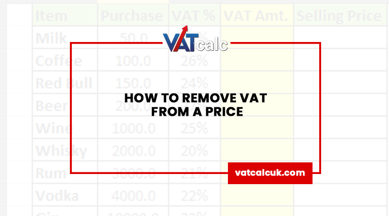 Remove VAT